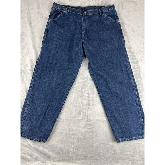 Wrangler Hero Baggy Y2K Carpenter Jeans Men's Size 40×30‎ Blue Straight - Picture 1 of 8